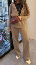 Ensemble en maille chiné