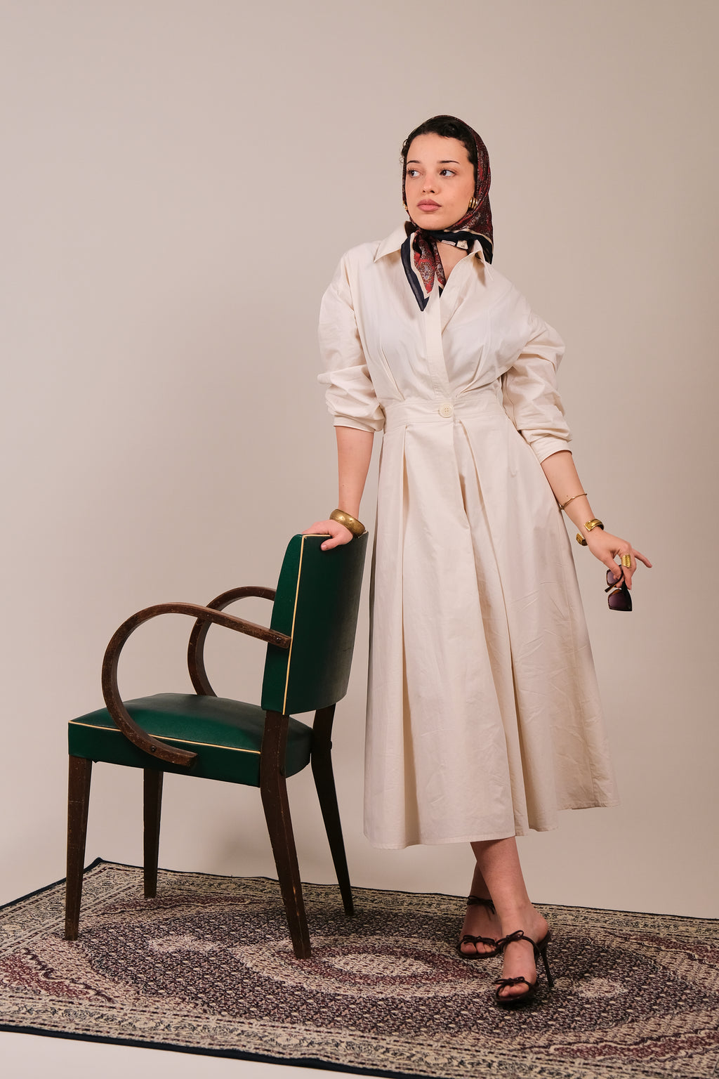 Robe en coton - La blanche