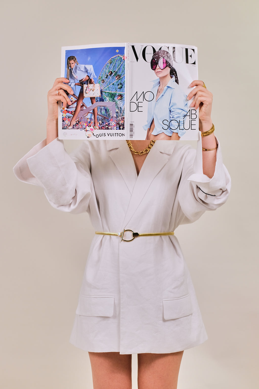 Blazer en lin - La blanche